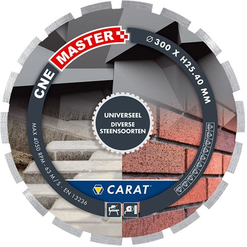 Hoja de sierra de diamante Carat para corte en húmedo - 350 x 25,4 mm - hoja de sierra universal para, entre otros, w-3511 buc350 - cnem350400