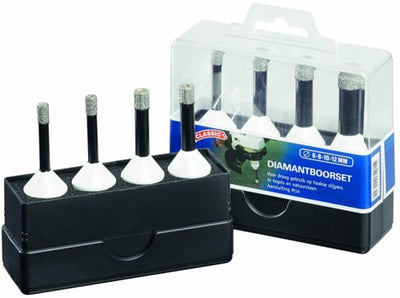 Carat ehscset010 diamond drill set tile classic 6-8-10-12 mm dry m14 - ehscset010