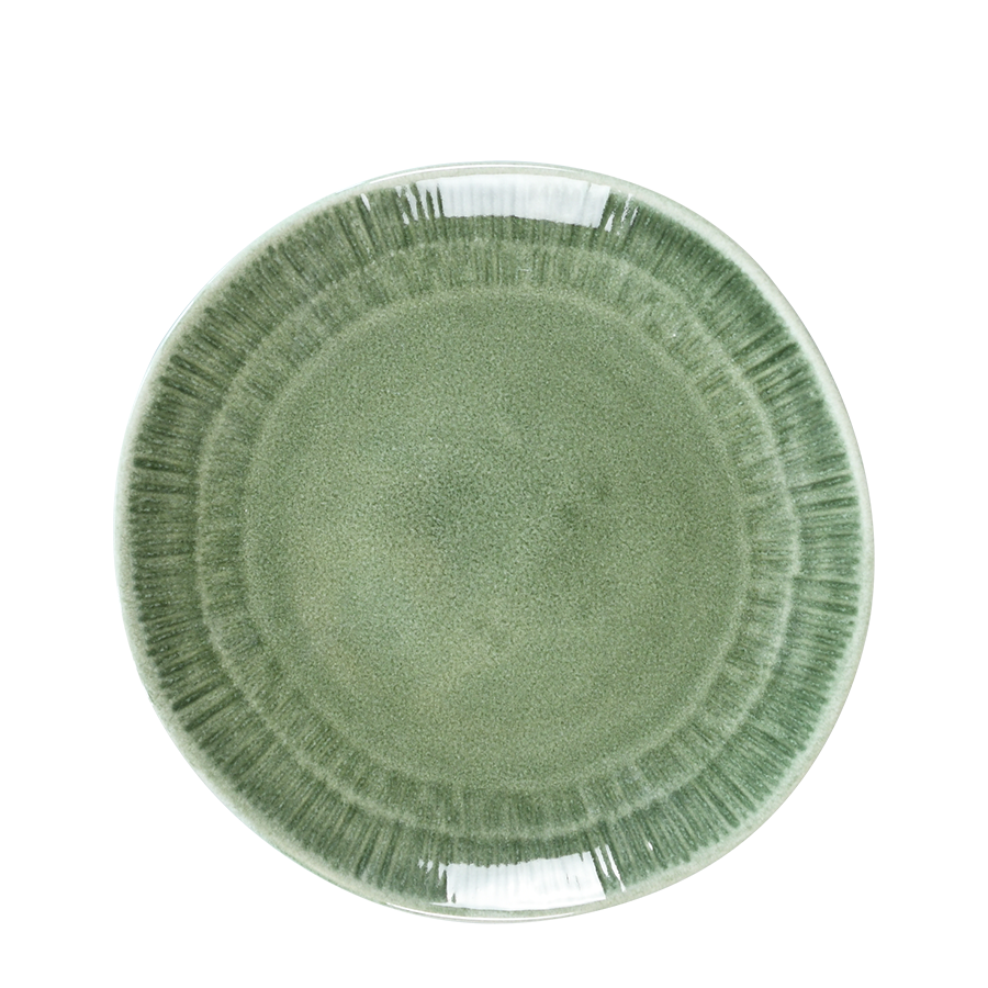 Piatto Cark colore verde lago ø21cm