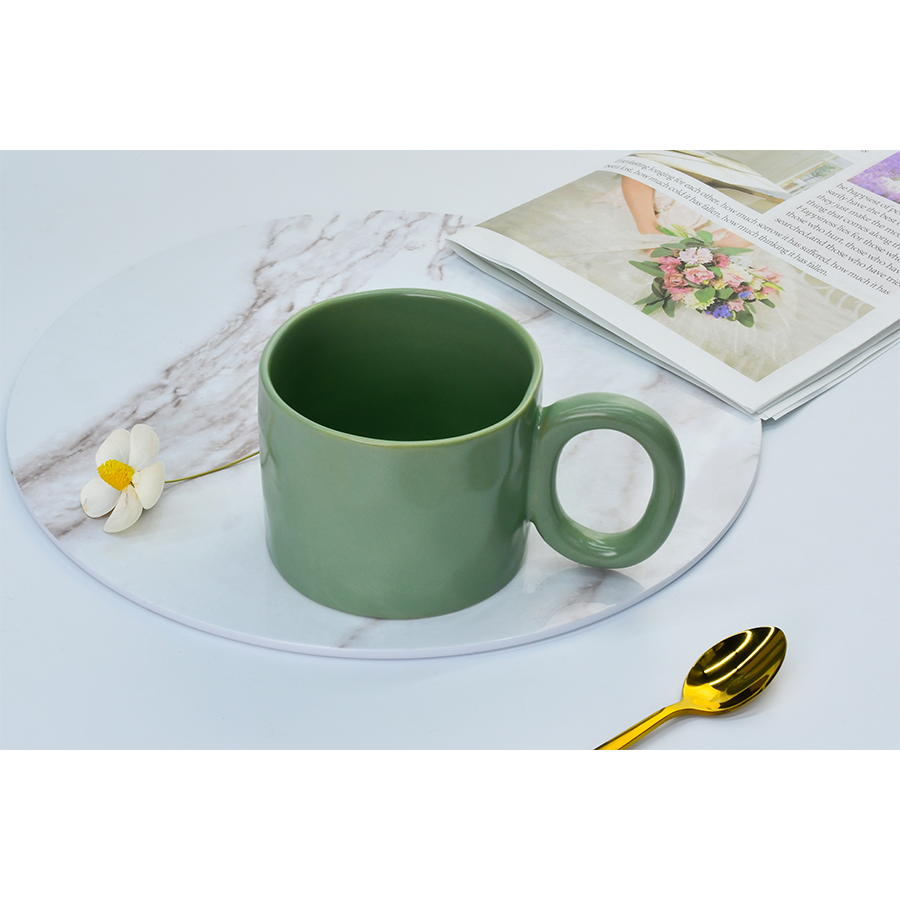 Tazza Cark verde menta opaco 380ml ø10x8cm