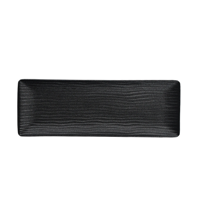Cark serveerschaal ripple black 31x11cm
