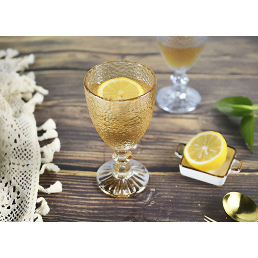 Bicchiere vino Cark cobblestone ambra 340ml 6 pezzi