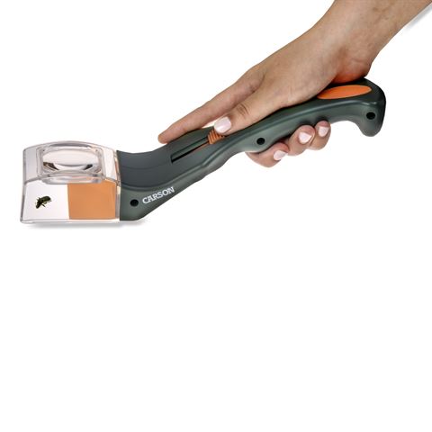 Carson Bugview Glass Glass con un receptor de insectos de una mano