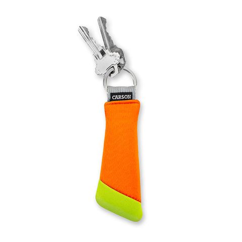 Anillo de llave flotante de Carson para 3 llaves de color amarillo naranja
