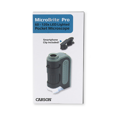 Carson Handmicroscope MM-350 Microbrite più 60-120x con adattatore per smartphone