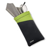 Coperchio di vetro di neoprene Carson con tessuto in microfibra verde grigio