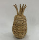 Cosydecor ananas mand riet rotan 17x17x30cm