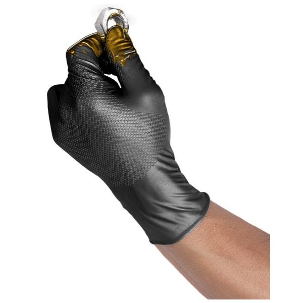 Gripp-it gloves gripp-it nitrile l box of 50 pieces black
