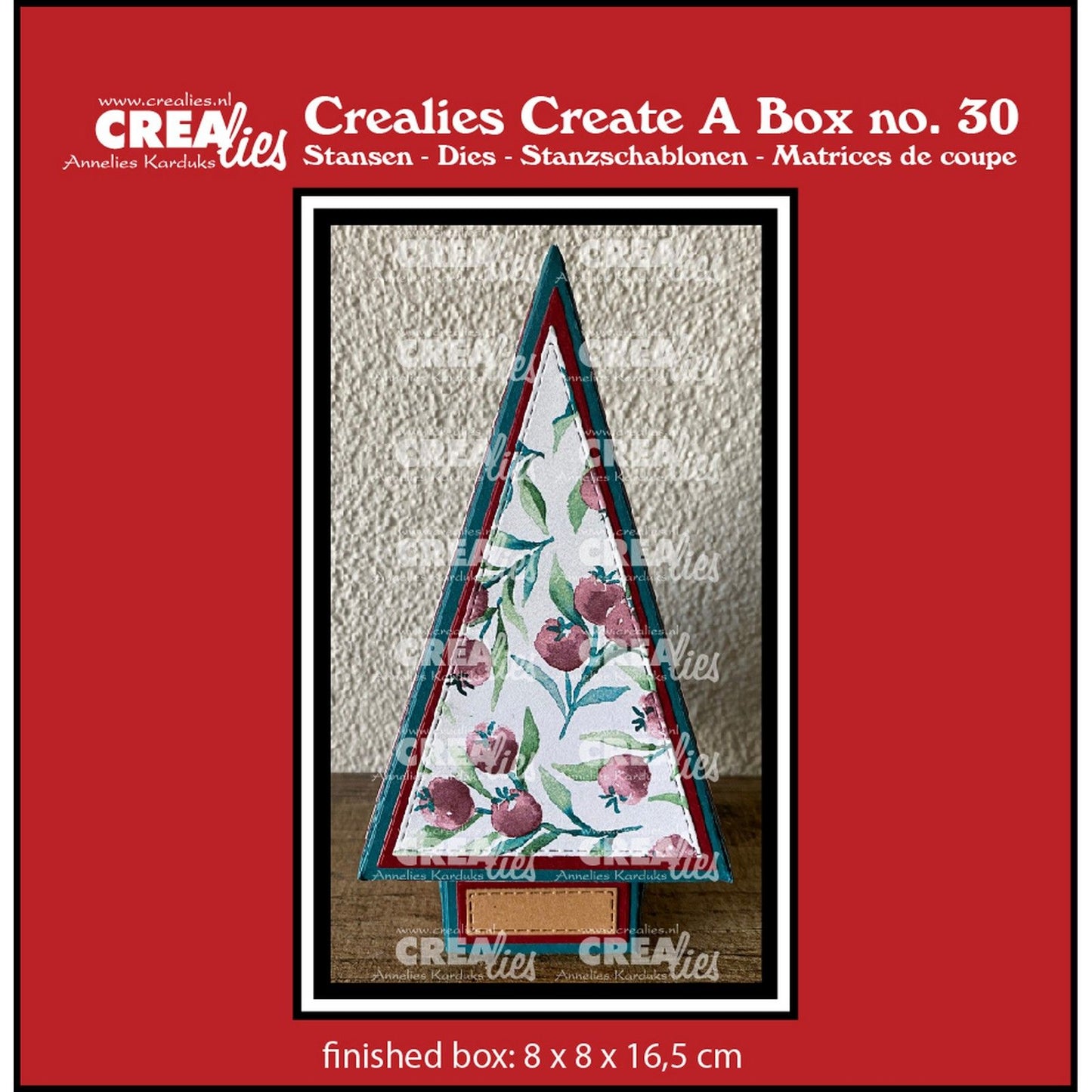 Crealies • creare una scatola per l'albero di Natale
