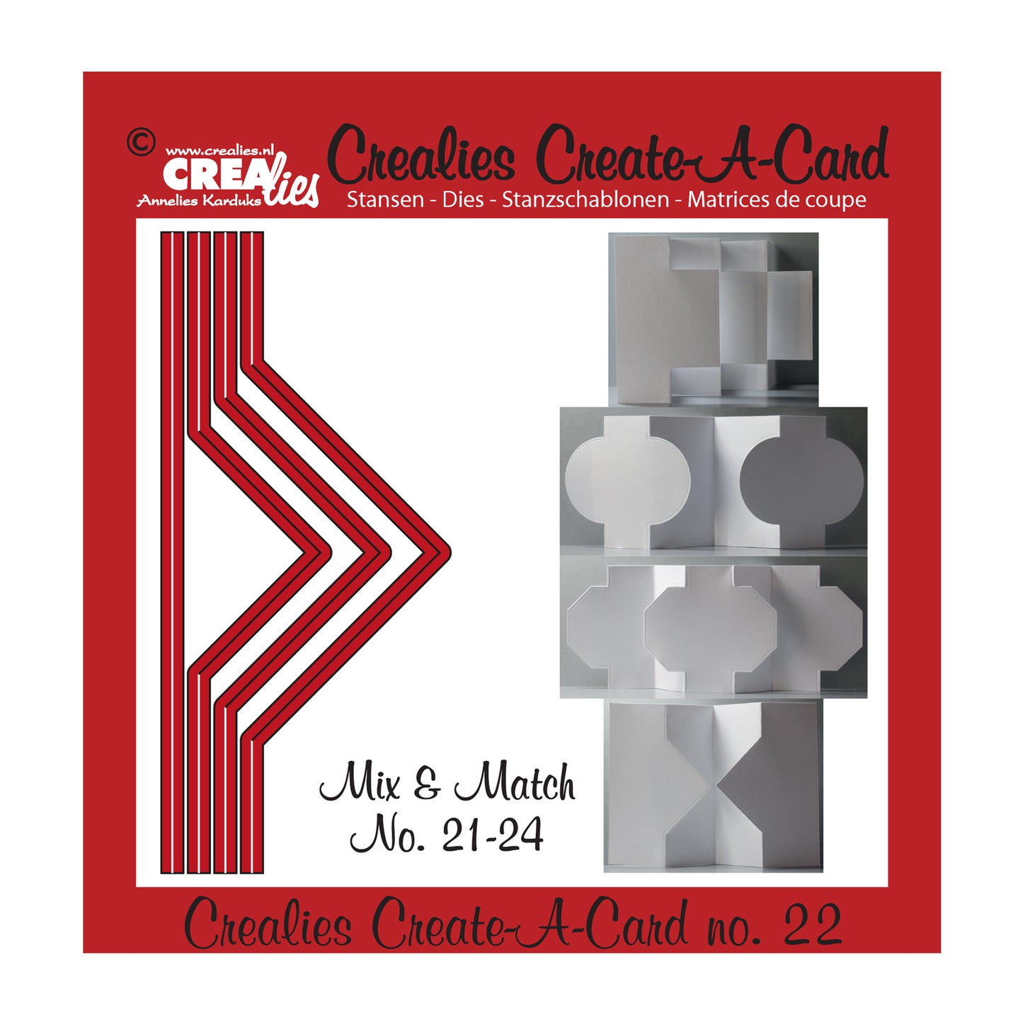 Crealies • create a card snijmal nr.22