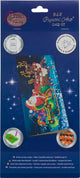 Pintura de diamantes Santa Claus en Slee Tarjeta de Navidad