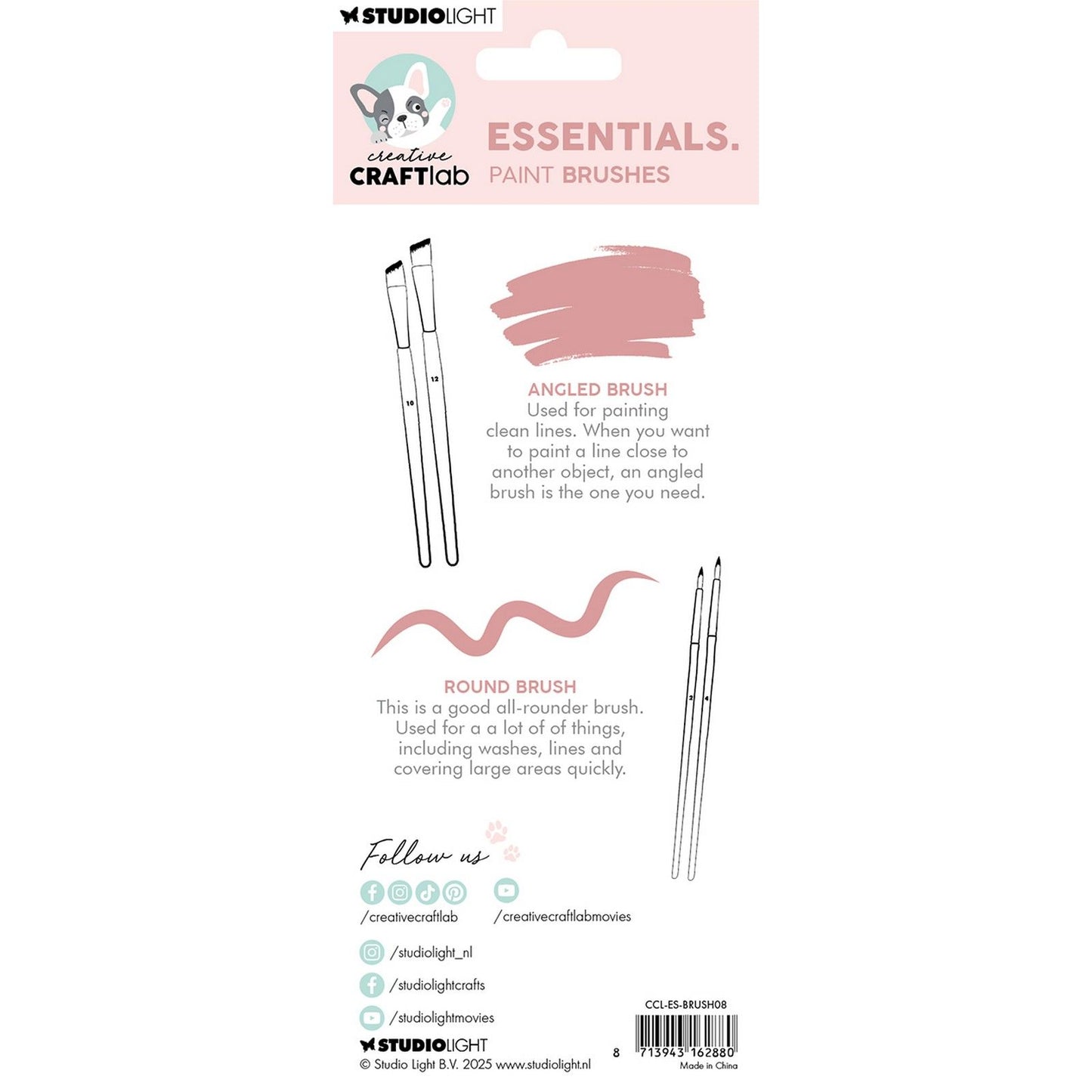 Creative Craftlab • set di pennelli essenziali da 4