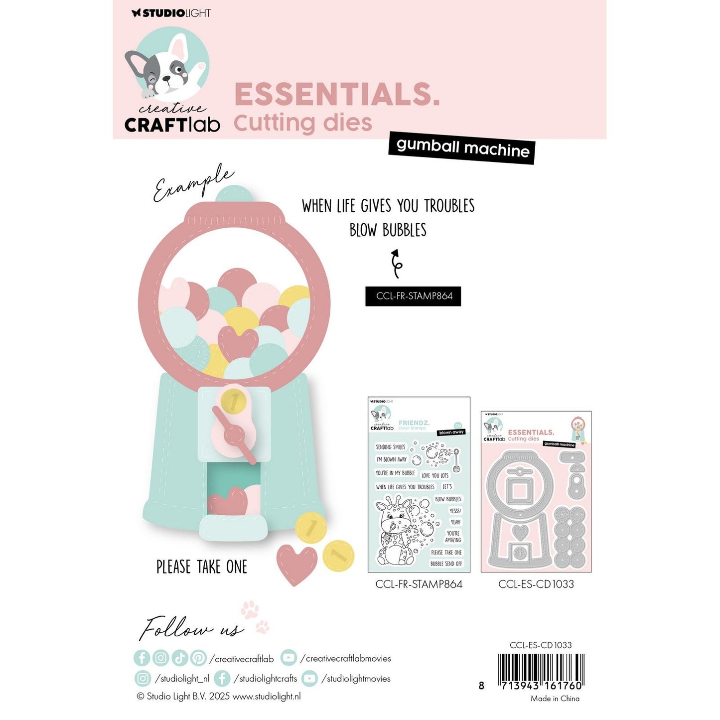 Creative craftlab • máquina de troquelado de chicles esenciales
