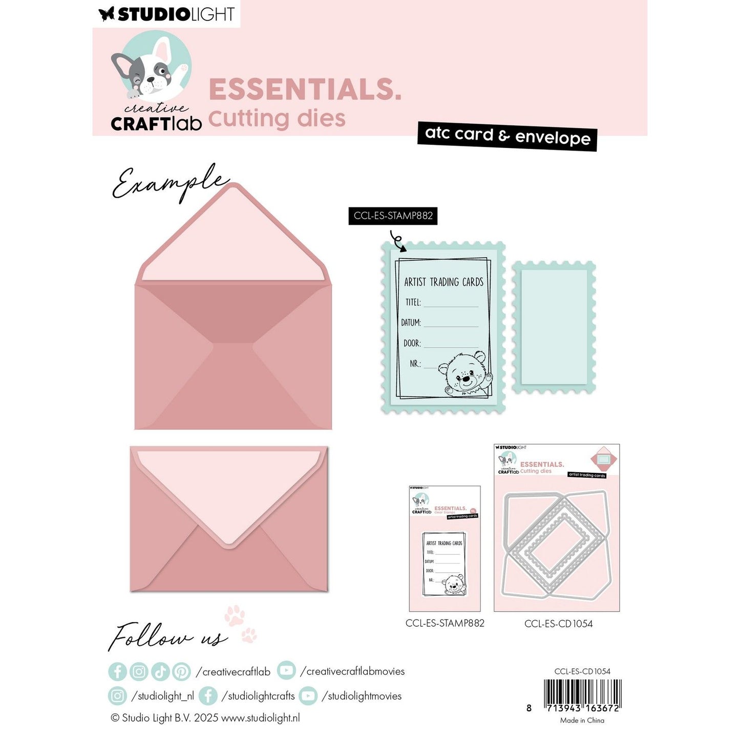 Laboratorio creativo • busta per carta ATC con fustellatura essenziale
