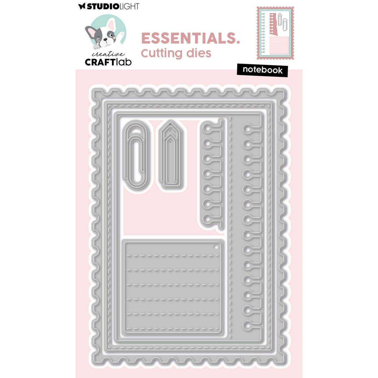 Creative craftlab • cortar los elementos esenciales del cuaderno