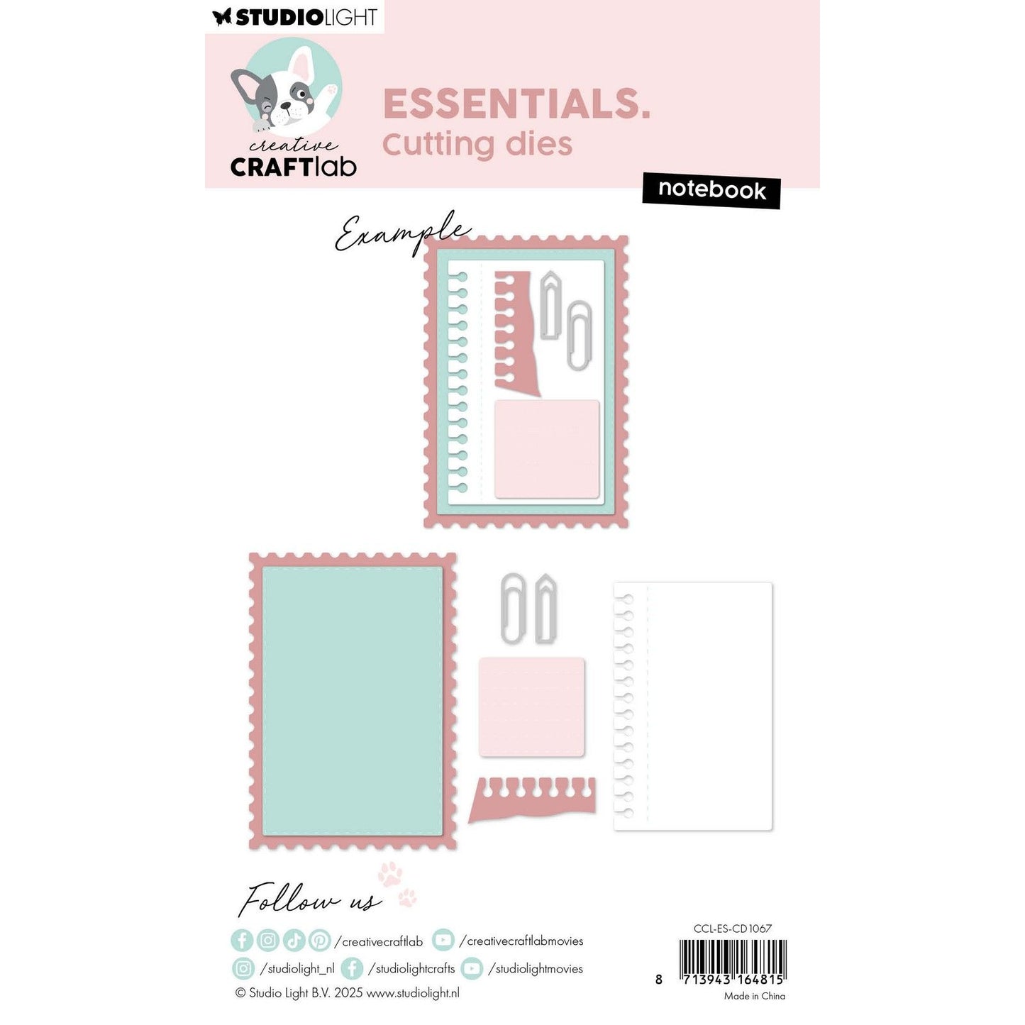Creative craftlab • cortar los elementos esenciales del cuaderno