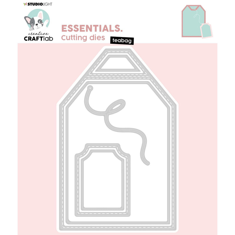 Creative craftlab • bolsita de té con plantilla de corte esencial