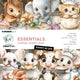 Creative craftlab • bloc de papel para collage de elementos esenciales dulce como un pastel