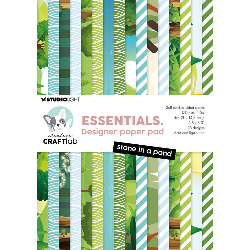 Creative craftlab • essentials design paper pad stone in a pond