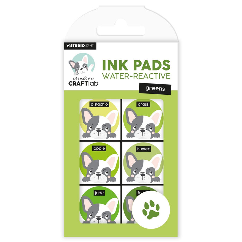 Creative craftlab • essentials ink pads water-reactive greens