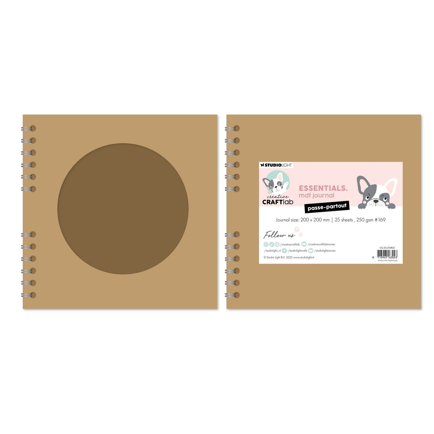 Laboratorio creativo • passepartout per diario in MDF essenziale