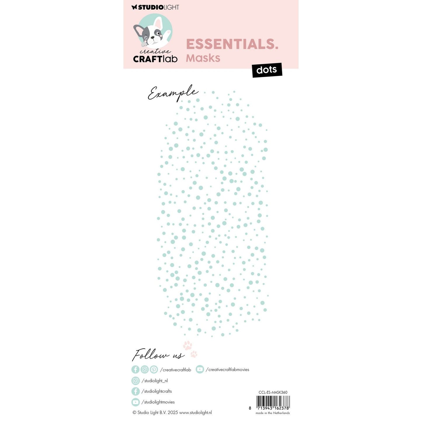 Creative craftlab • puntos de plantilla de máscara esencial