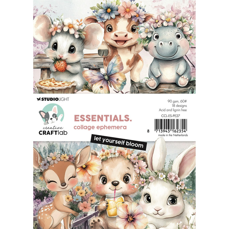 Creative craftlab • elementos efímeros de collage esenciales déjate florecer