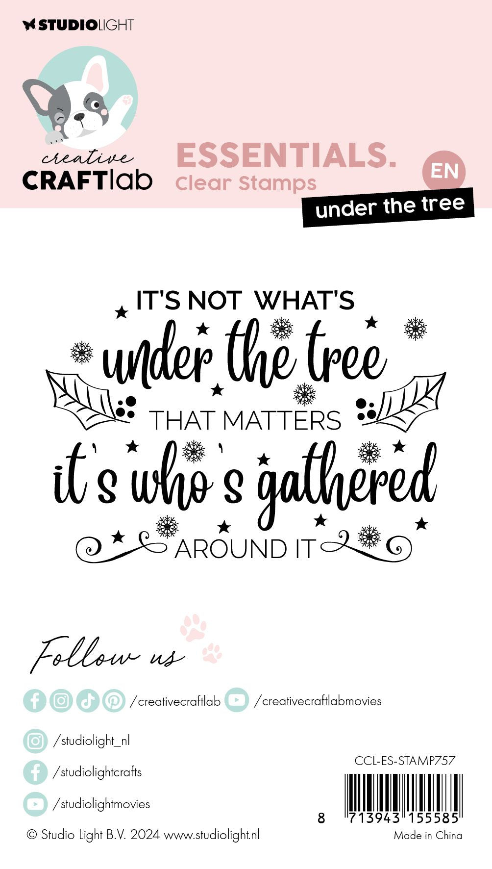 Studio light creative craftlab • timbro trasparente essenziale sotto l'albero