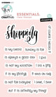 Studio light creative craftlab • essentials clear stamp shopping
