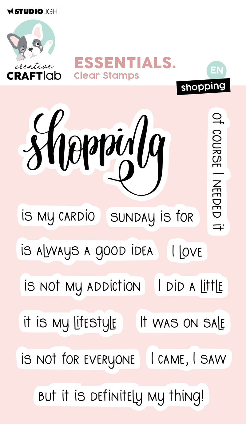 Studio light creative craftlab • essentials clear stamp shopping