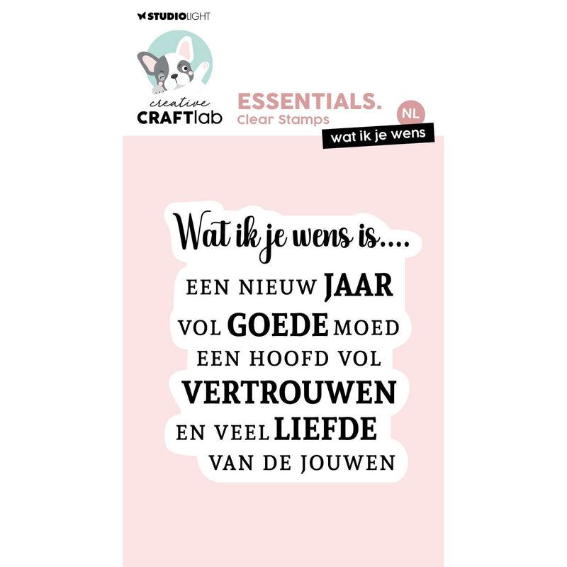 Creative craftlab creative craft lab • essentials clear stamp wat ik je wens