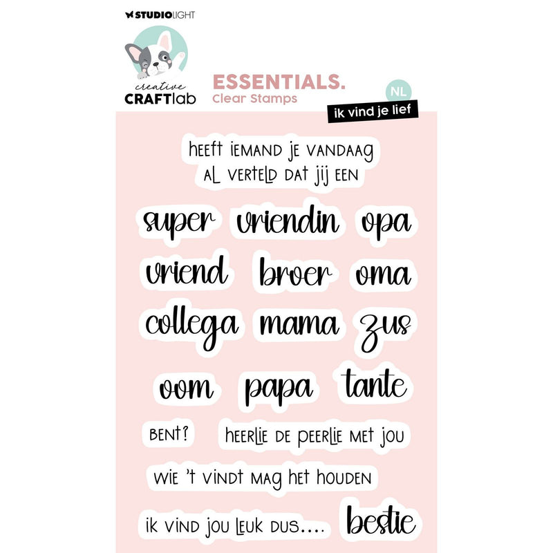 Creative craftlab • sello transparente esencial Te amo