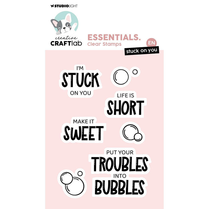 Laboratorio creativo • Timbro trasparente Essentials incollato su di te