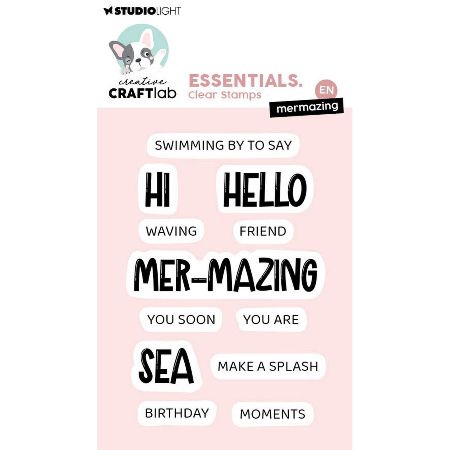 Creative craftlab • sellos transparentes esenciales mermazing