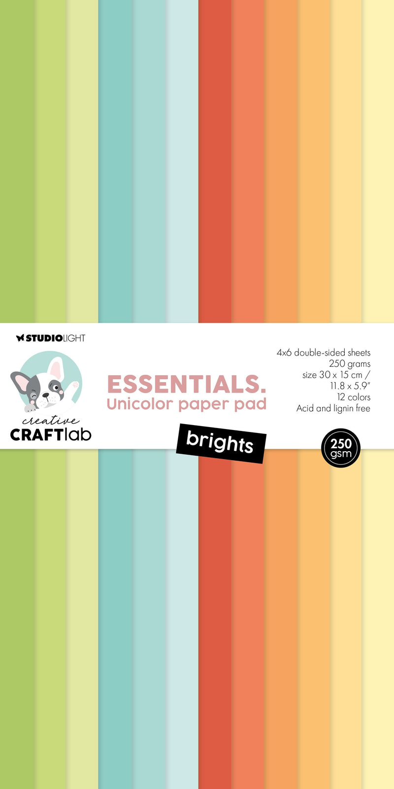 Studio light creative craftlab • blocchetti di carta monocolore essenziali luminosi