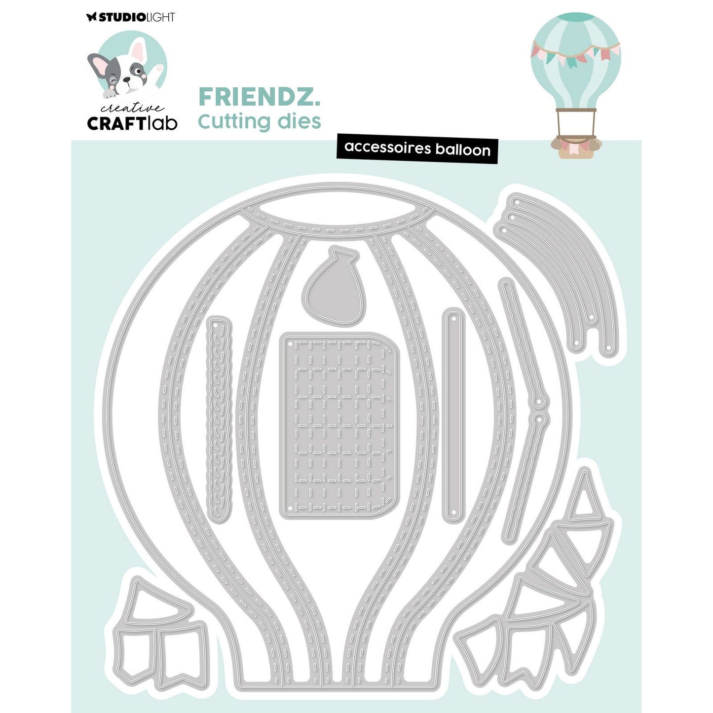 Creative craftlab • friendz cutting die accessoires balloon