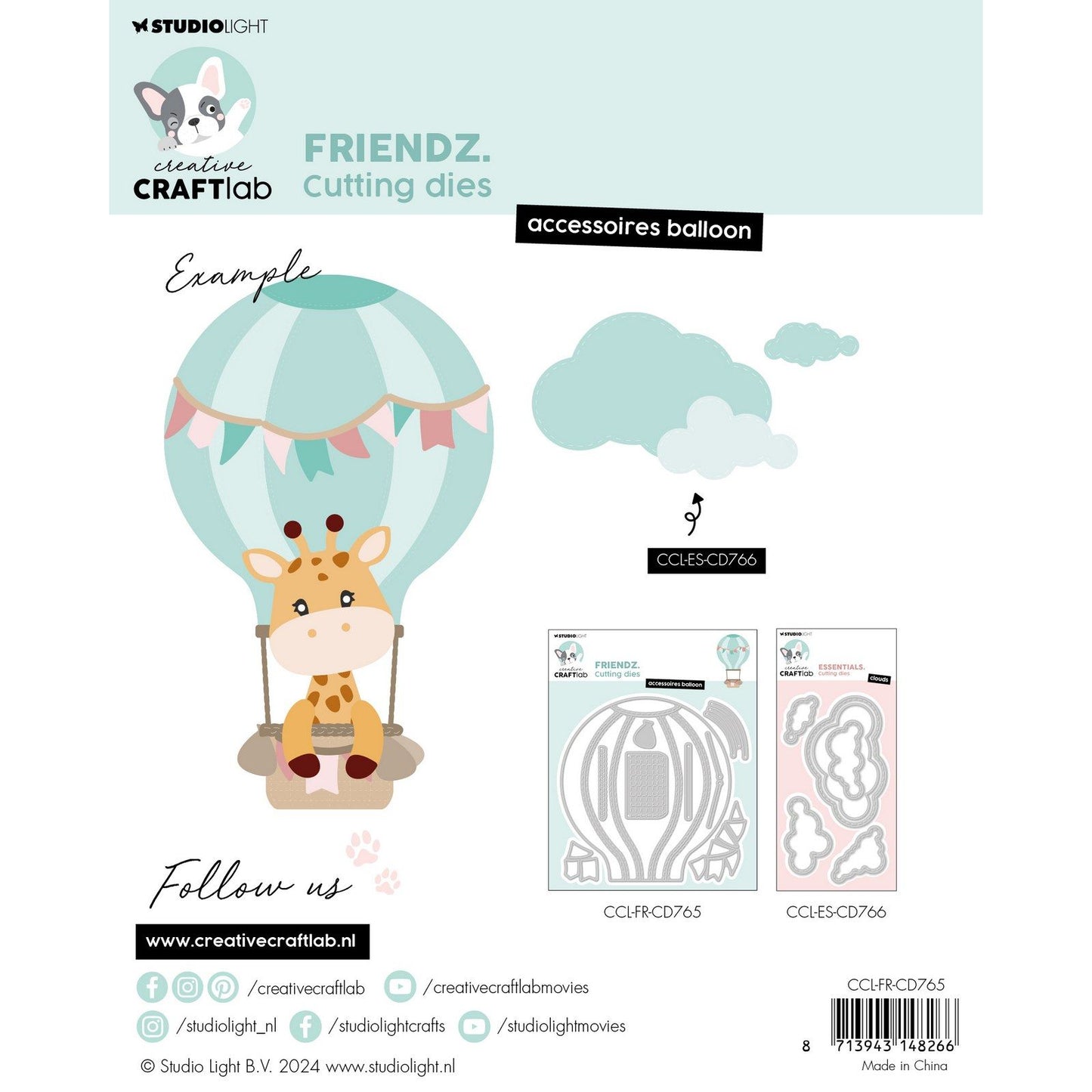 Creative craftlab • friendz cutting die accessoires balloon