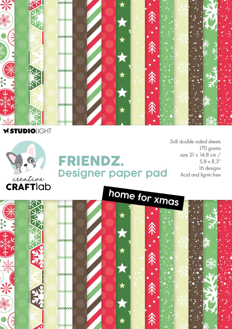 Studio light creative craftlab • friendz design paper pad home for xmas
