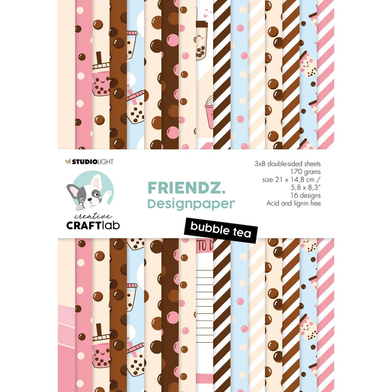 Creative craftlab • té de burbujas con almohadilla de papel friendz