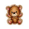Creative craftlab • sello de goma friendz de madera ted sentado