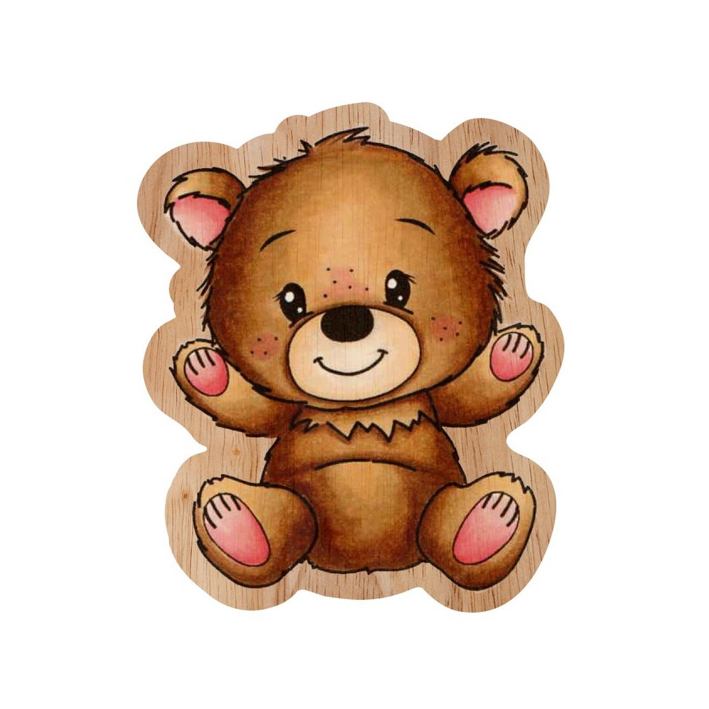 Creative craftlab • sello de goma friendz de madera ted sentado
