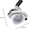 Enzo cct led downlighter wit 30w banaan model 45gr. tri-white - led2380