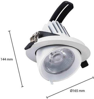Faretto LED Cct bianco 30w modello banana 45gr. tri bianco - led2380