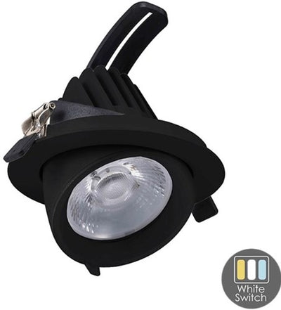 Faretto LED Cct nero 30w modello banana 45gr. tri bianco - led2385
