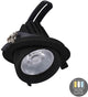 Foco empotrable LED Cct negro 30w modelo banana 45gr. tri blanco - led2385