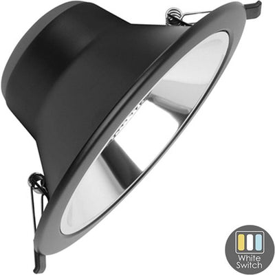 Downlight led cc riflettore nero 15w tri-bianco dimmerabile - led2511
