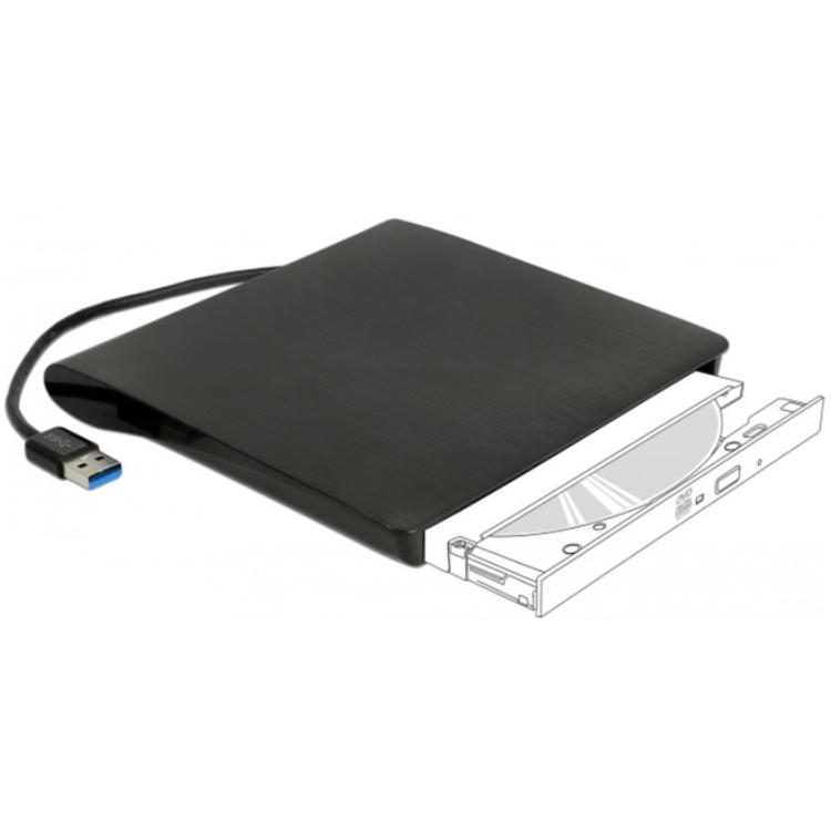 Alcicultura externa de Delock para 5.25 Ultra Slim SATA-SCHIJ