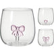 Home styling drinkglas met decoratie strik hart