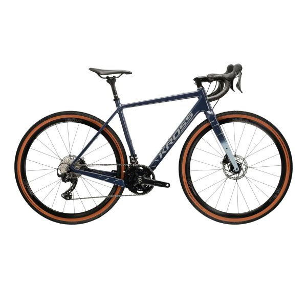 Bicicletta gravel Kross 28'' esker 8.0 - modello 2025 - blu navy - grande (21 )