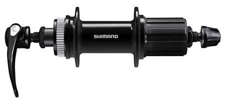 Shimano FH-QC400 Cassettenaaf Centerlock 8-11 Velocidad 135 32 Negro